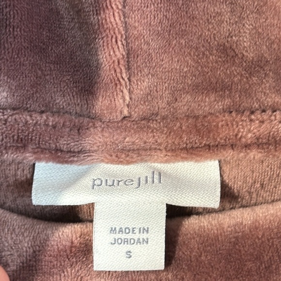 J.Jill Pure Jill Cowl Neck Stretch Velour Tunic Sweater Size S - Picture 13 of 13